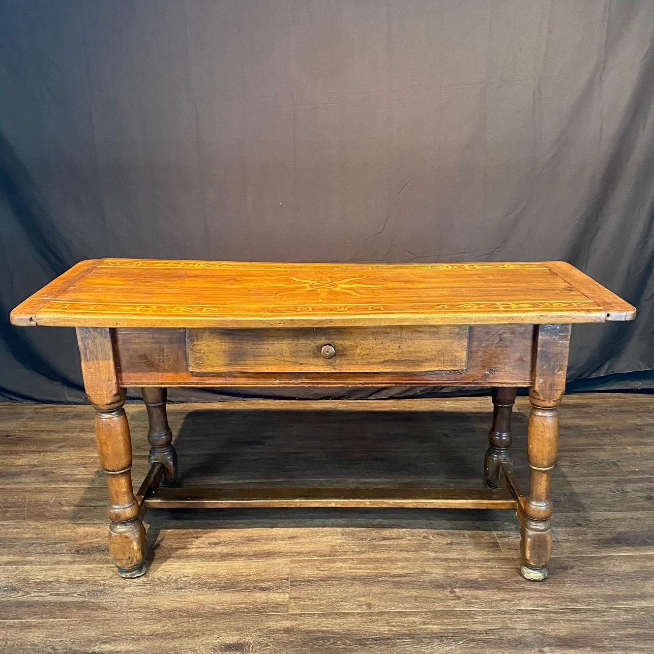 Antique French Provincial Side Table, Console or Sofa Table in vendita 5
