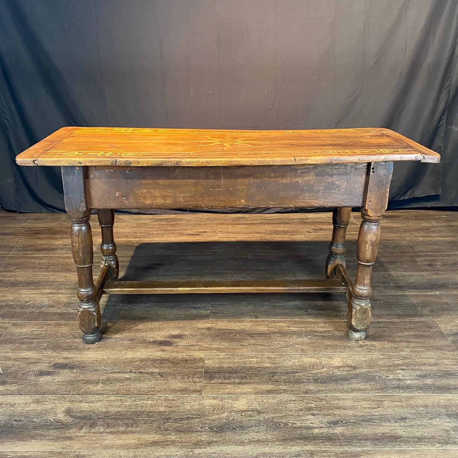XIX secolo Antique French Provincial Side Table, Console or Sofa Table in vendita