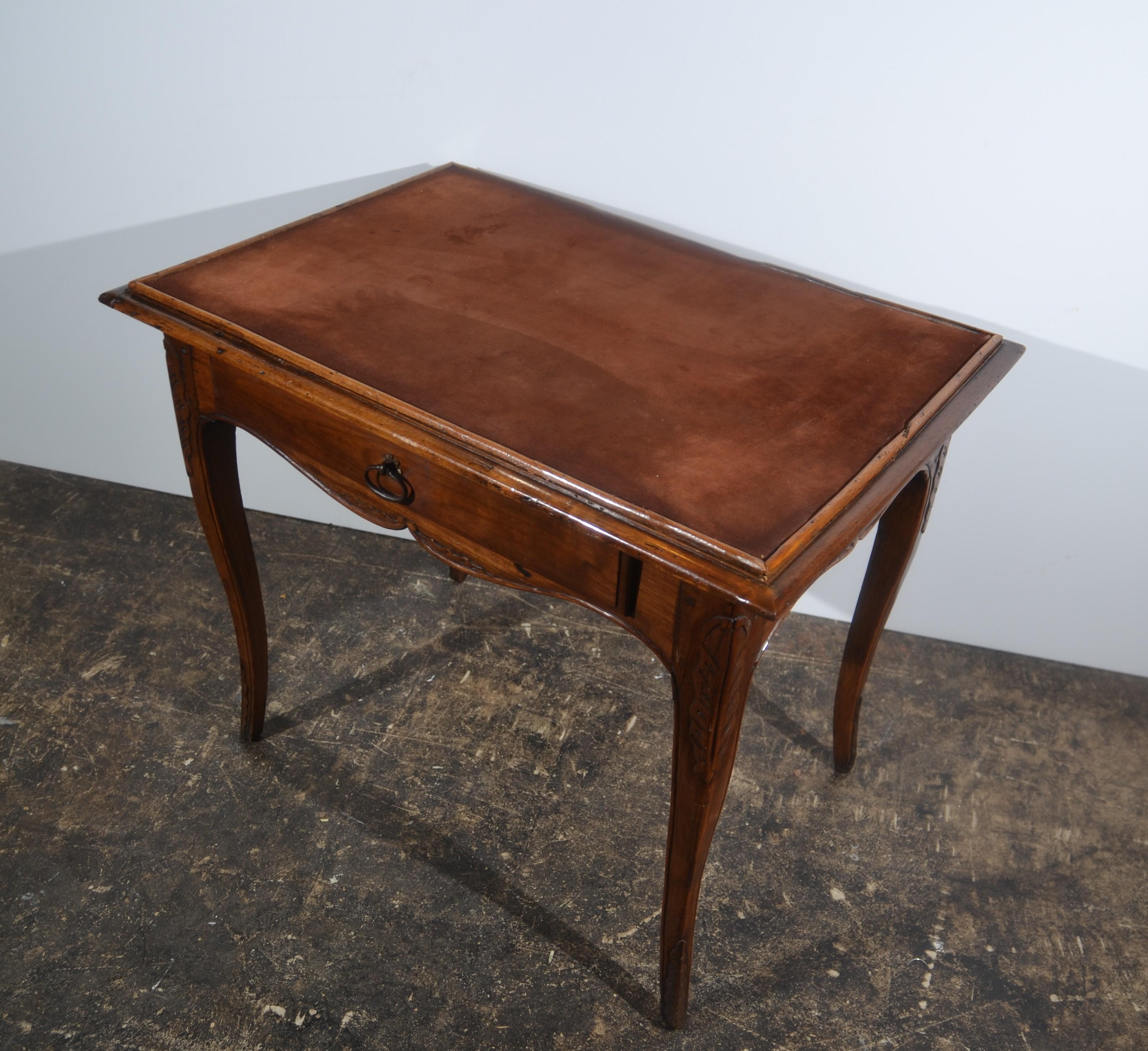 Fruitwood Antique French Provincial Side Table / Desk
