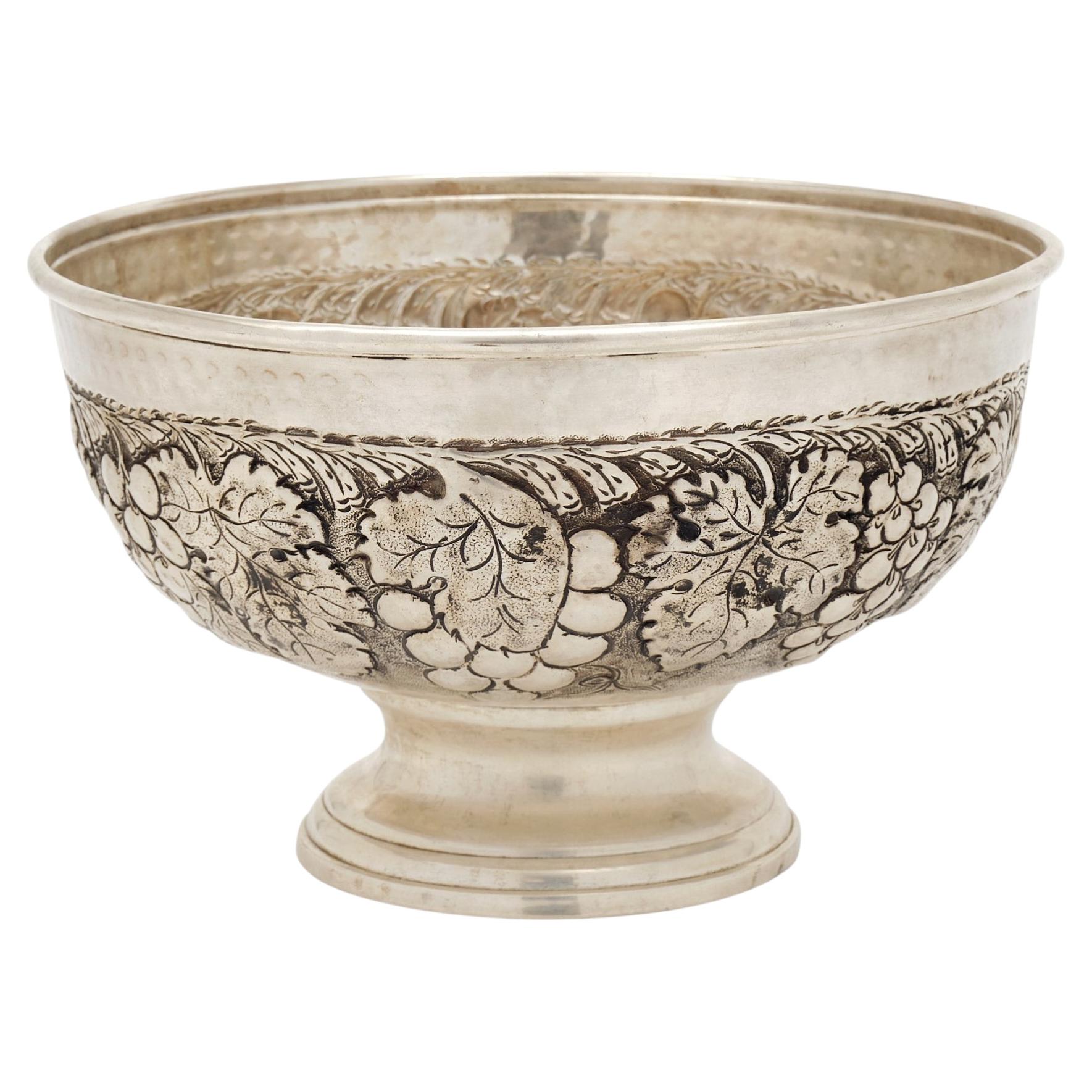 Antique French Provincial Silver-Plated Wine Bucket, Brass, 1900