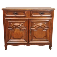 Antique French Provincial Small Walnut Cabinet