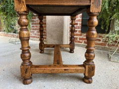 Antiker antiker französischer Provence Sofatisch Schreibtisch Bauernhof Küche Eiche Ranch Land