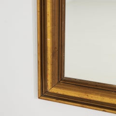 Antique French Provincial Wall Mirror, Giltwood Frame, 1900s, France