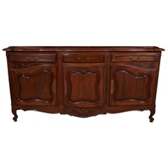 Antique French Provincial Walnut Sideboard, circa 1900