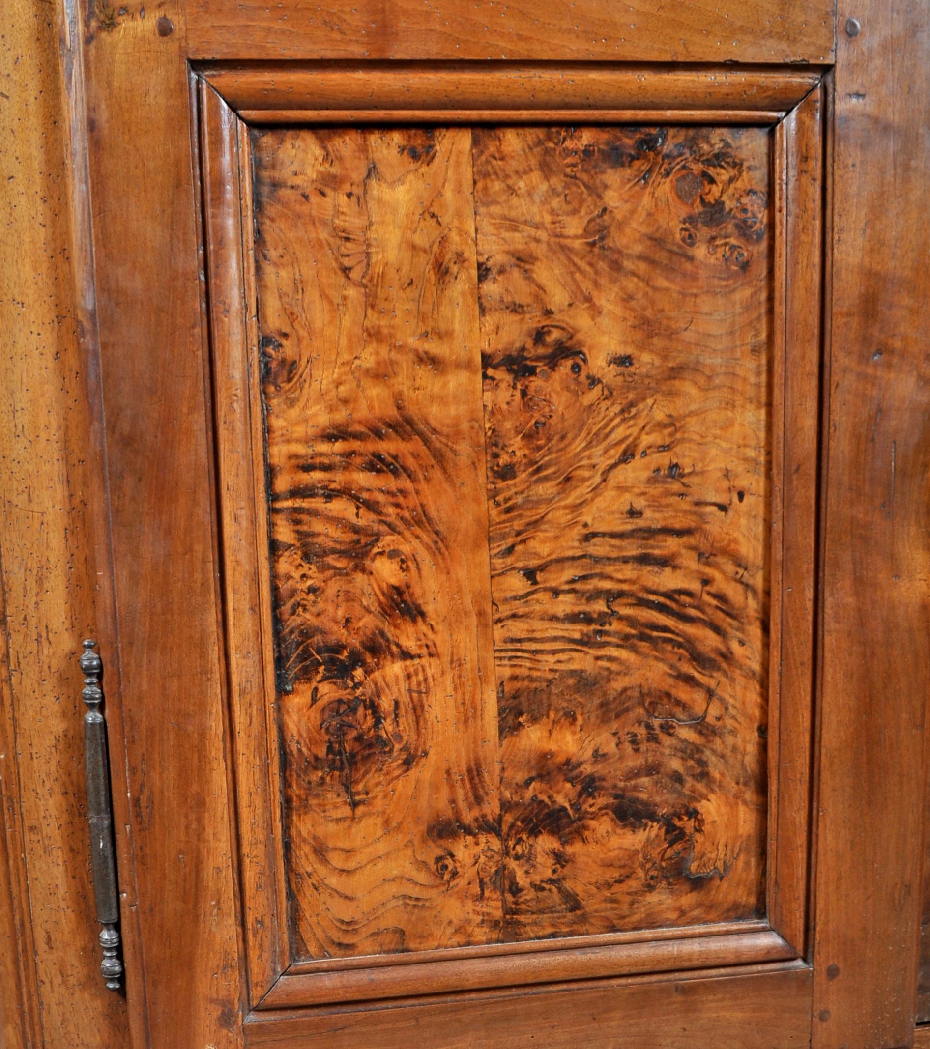 Antique French Provincial Walnut Wedding Armoire, circa 1750 2