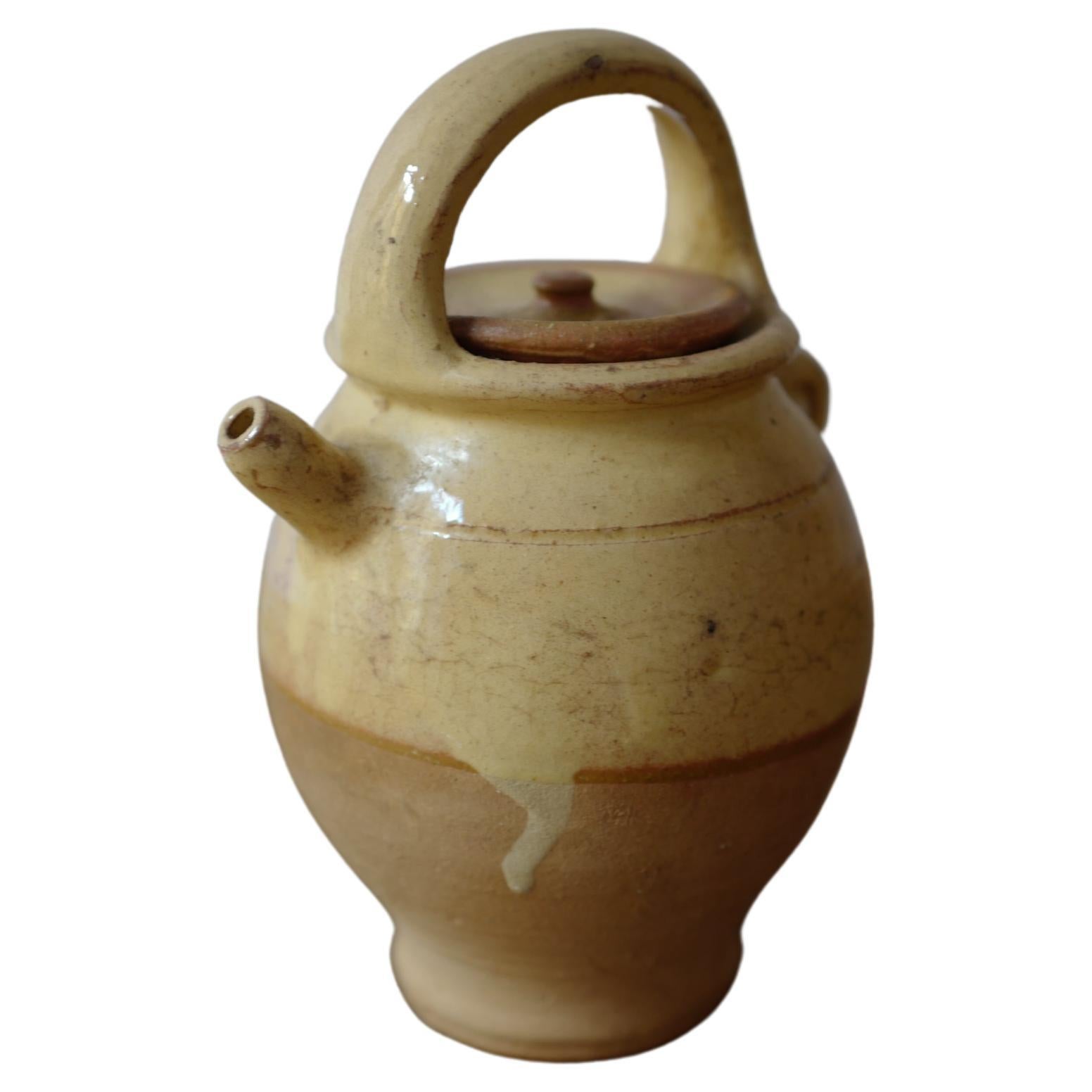 19th Century French Provincial Earthenware Water Jug