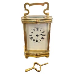 brass carriage clocks Antique French Quality Brass Carriage Clock