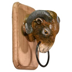Used French Ram's Head from Butcher's Shop (19C)