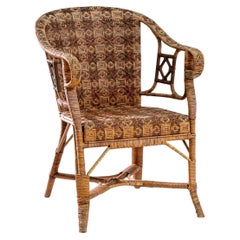 Antique French Rattan Bistro Chair