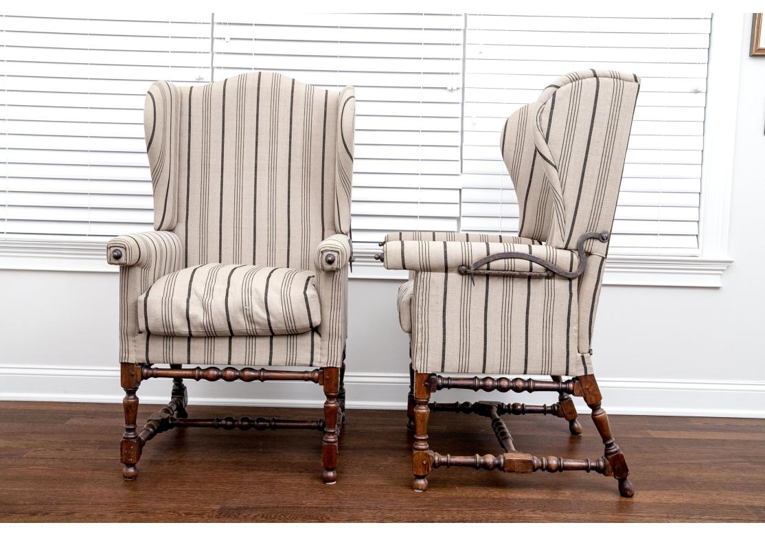 Fauteuil inclinable français ancien avec quincaillerie de réglage en fer en vente 5