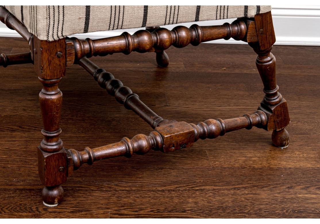 XIXe siècle Fauteuil inclinable français ancien avec quincaillerie de réglage en fer en vente