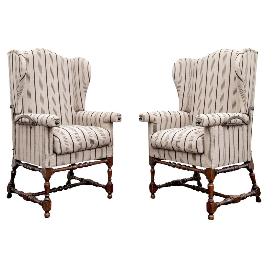 Antique French Reclining Armchair With Iron Adjusting Hardware