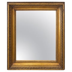 Antique French Rectangular Giltwood Mirror, circa 1920