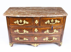Antique French Régence King Wood Ormolu Mounted Commode 18th Century