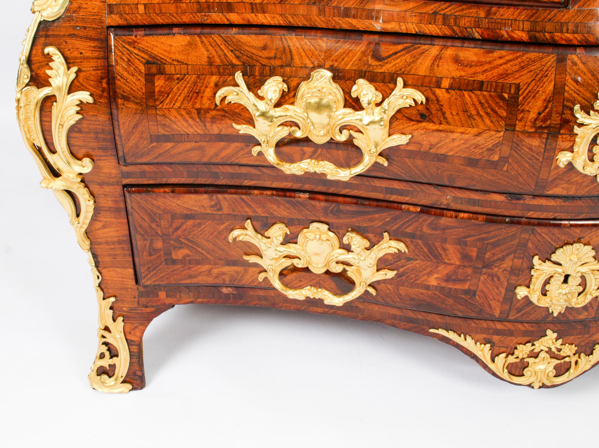 Antique French Régence Ormolu Mounted Commode 18th Century For Sale 2
