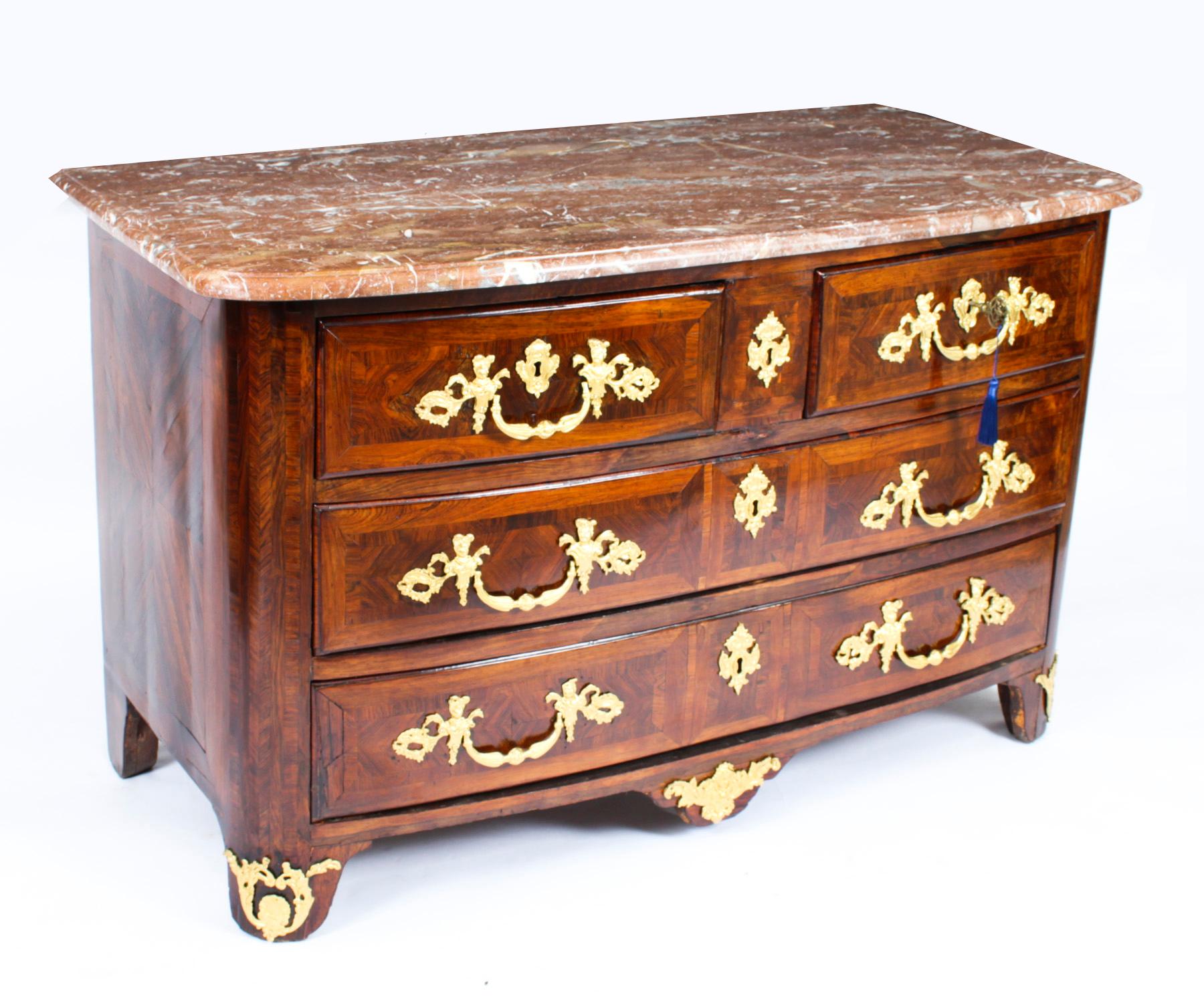 Antique French Régence Ormolu Mounted Commode Circa 1730 18th C 9
