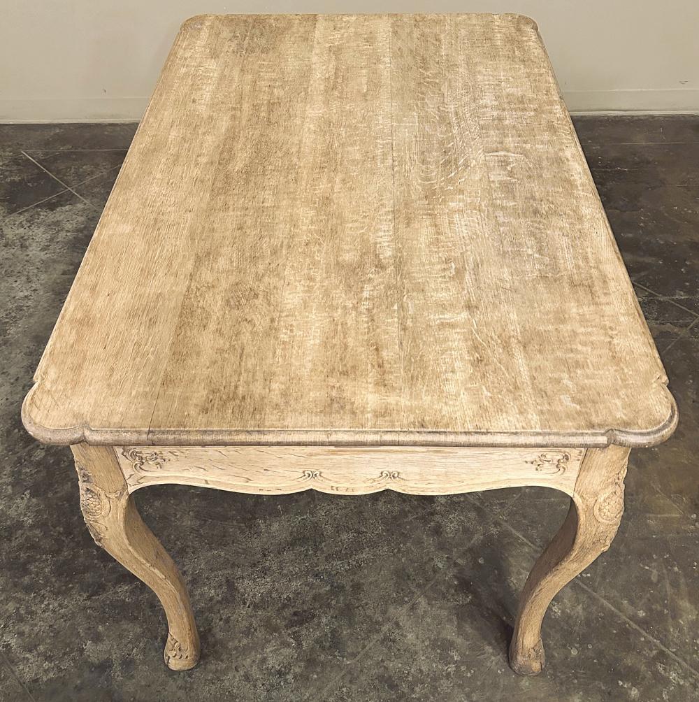 Antique French Regence Stripped Oak Desk ~ Writing Table For Sale 3