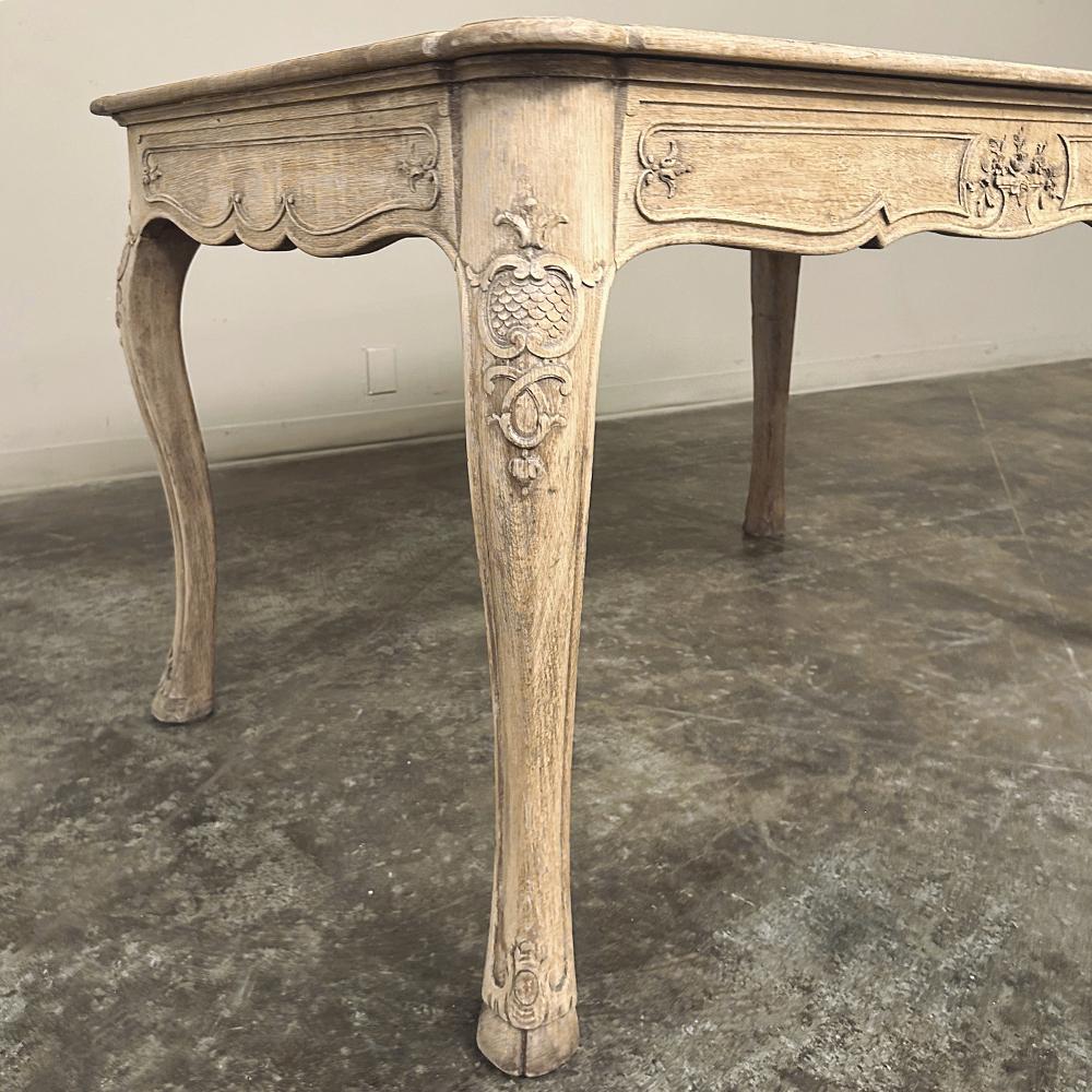 Antique French Regence Stripped Oak Desk ~ Writing Table For Sale 6