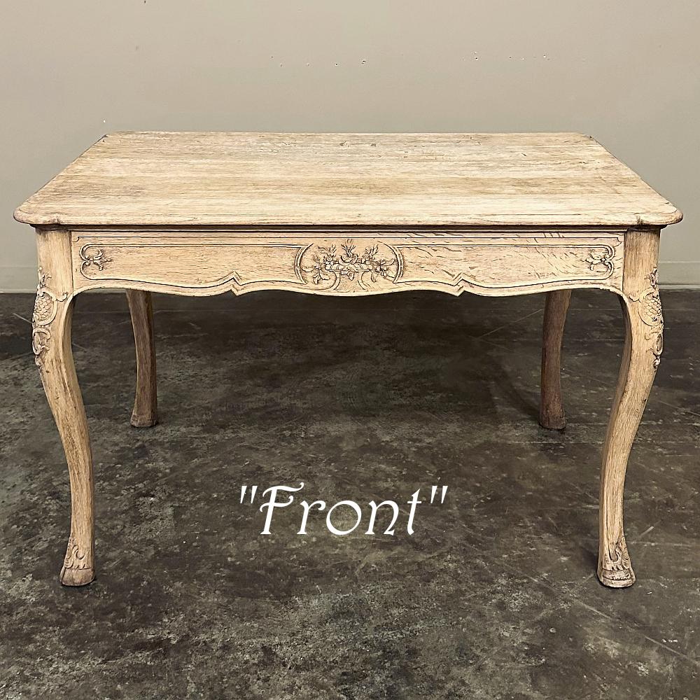 Antique French Regence Stripped Oak Desk ~ Writing Table For Sale 2
