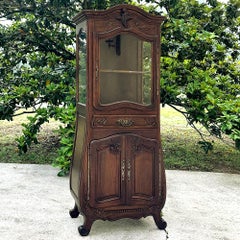 Antique French Regence Violin Vitrine