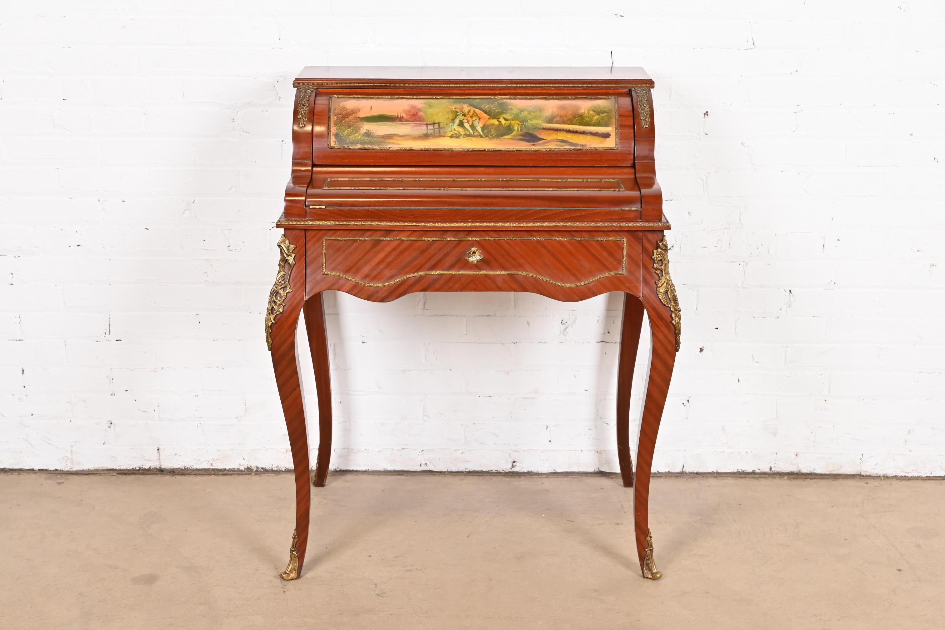 Antiker französischer Regency Louis XV Bureau De Pente Damen-Schreibtisch im Regency-Stil (Französisch) im Angebot