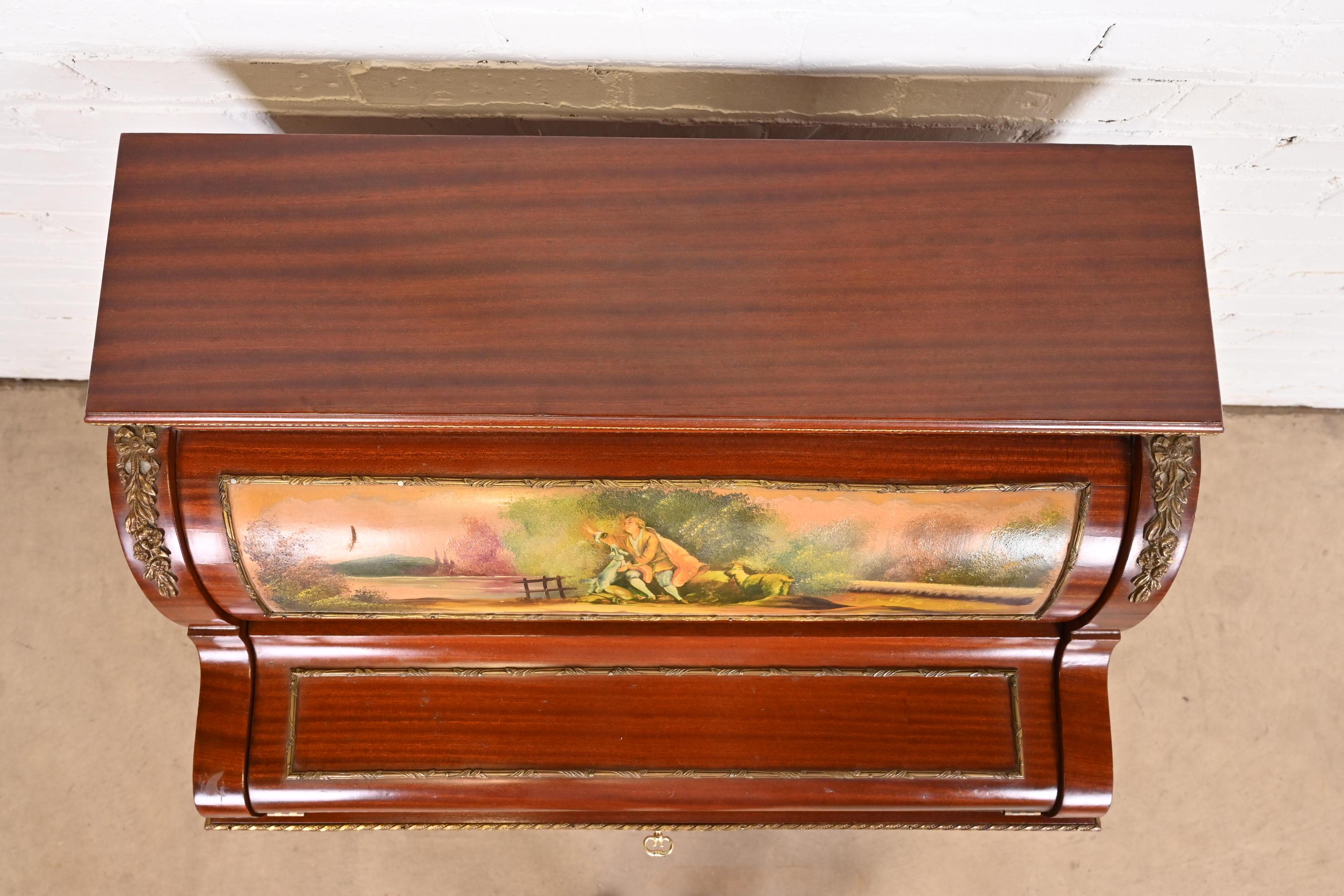 Antiker französischer Regency Louis XV Bureau De Pente Damen-Schreibtisch im Regency-Stil im Angebot 2