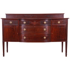 Antikes französisches Regency-Sideboard oder Barschrank aus geschnitztem Mahagoni im Louis-XVI-Stil