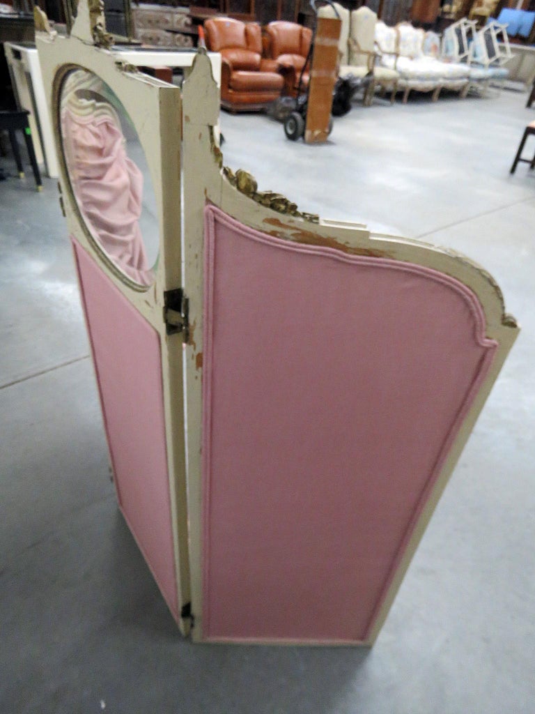 Antique French Regency Style Child's Changing Screen For Sale at