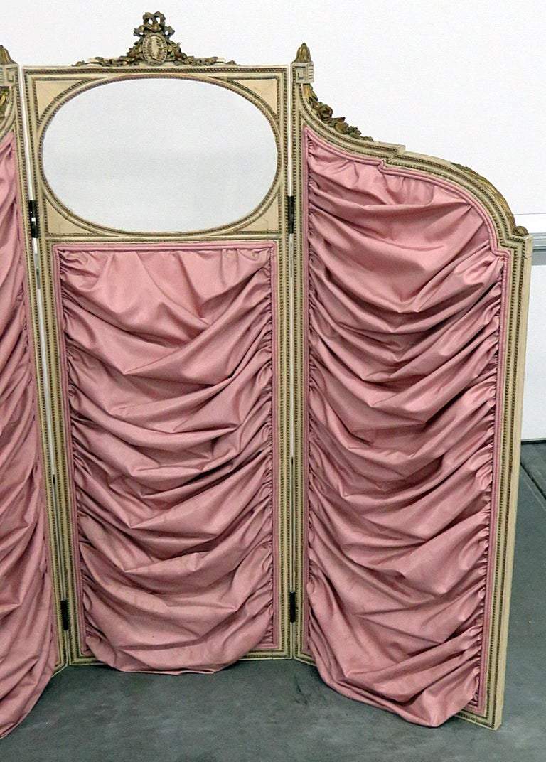 Antique French Regency Style Child's Changing Screen For Sale at