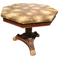 Antique French Regency Style Mahogany Centre Table