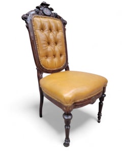 Antique French Regency Style Rosewood Parlor Set Newly Reupholstered