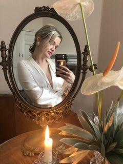 Miroir de coiffeuse ancien de style Régence française