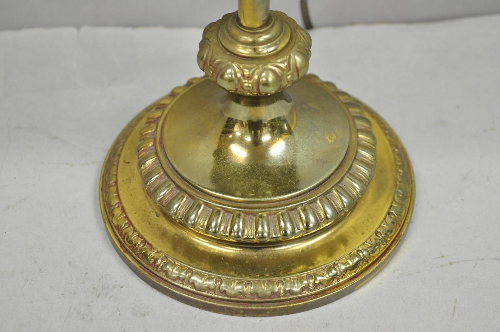 Antique French Renaissance Bronze Gone With The Wind Genie Lantern Student Lamp For Sale 10