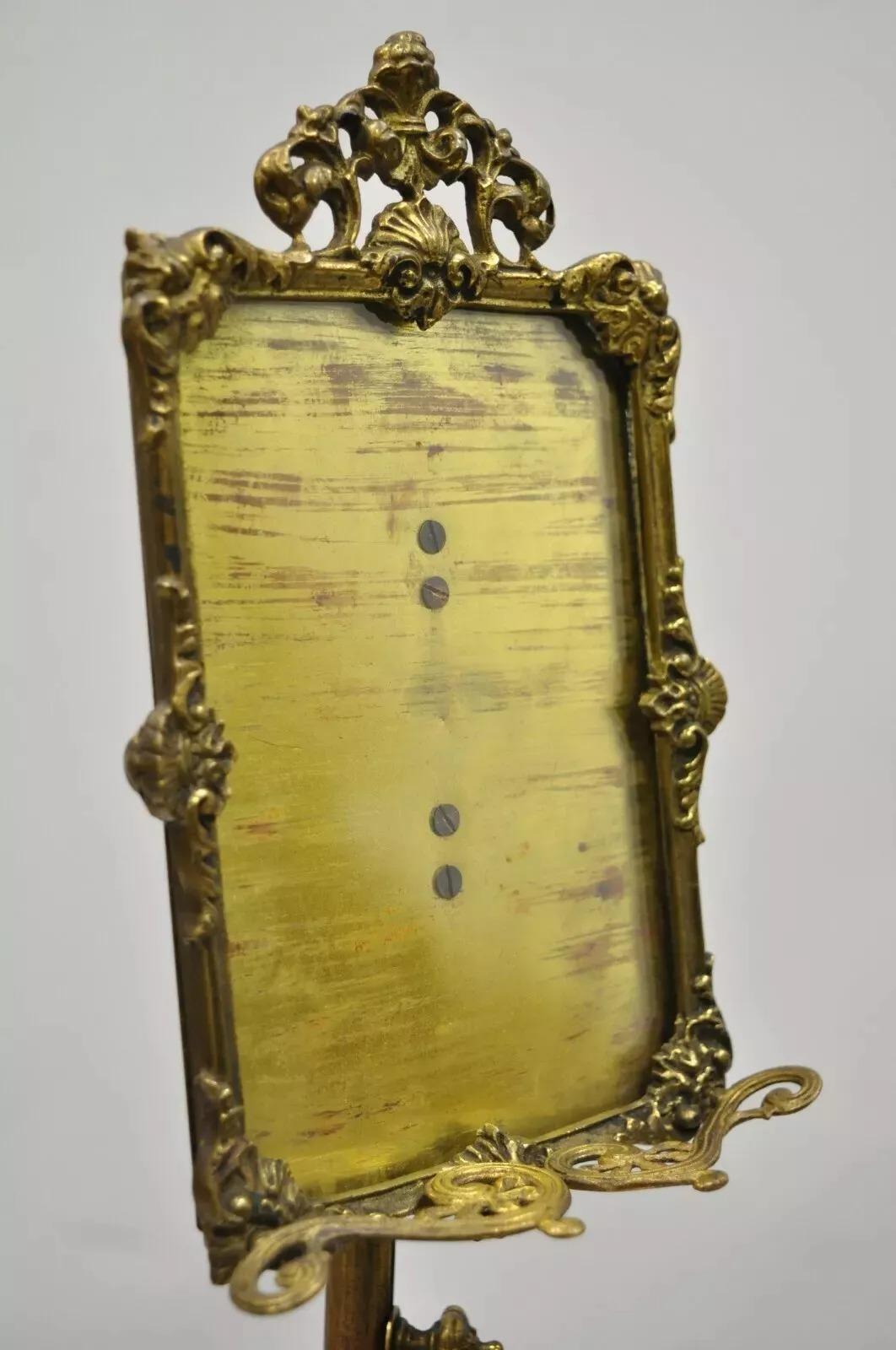 Other Antique French Renaissance Bronze Small Catholic Lamb of God 7 Seals Altar Frame For Sale