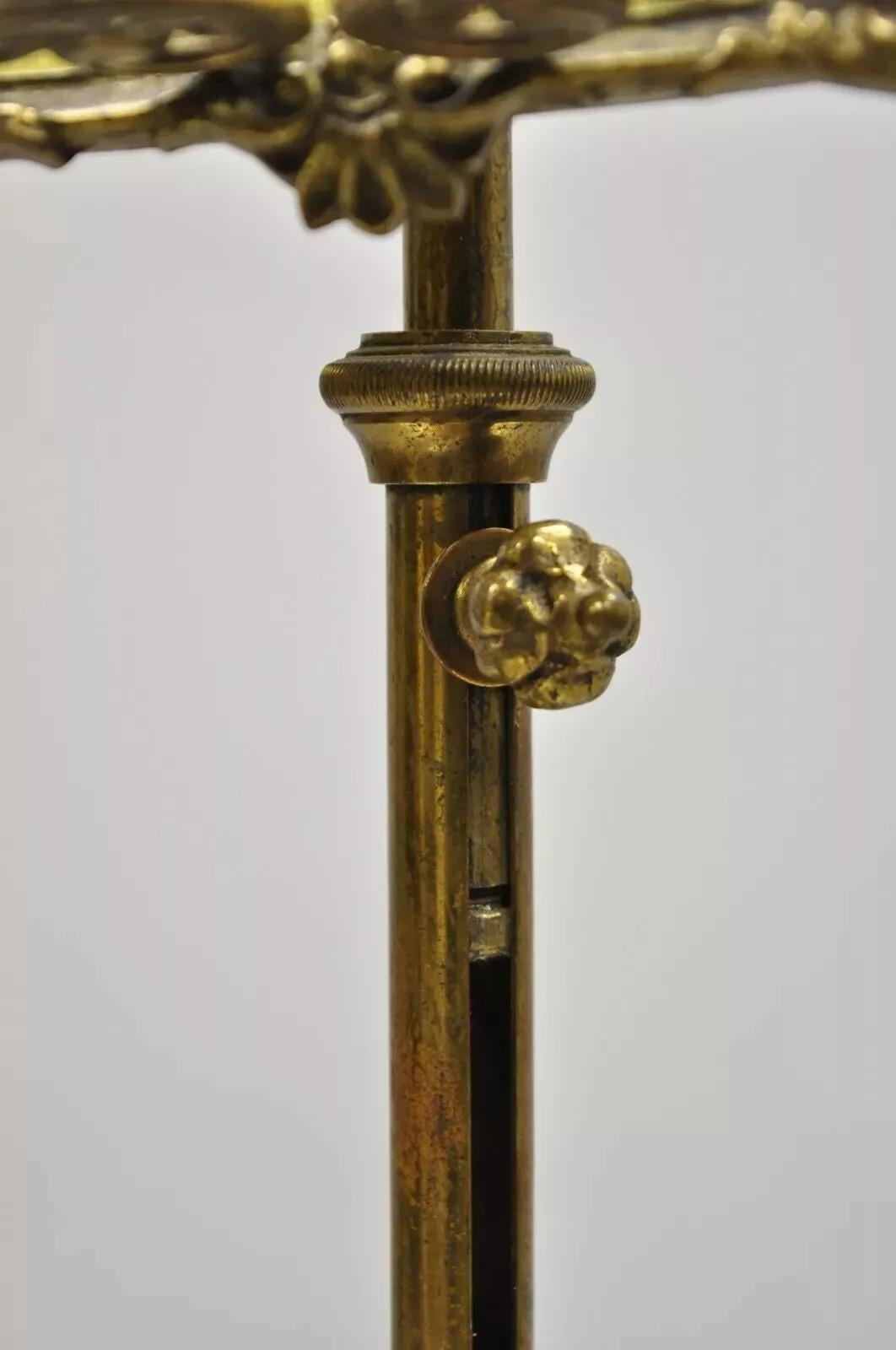 19th Century Antique French Renaissance Bronze Small Catholic Lamb of God 7 Seals Altar Frame For Sale