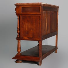 Antique French Renaissance Carved Walnut Server, 19th Century