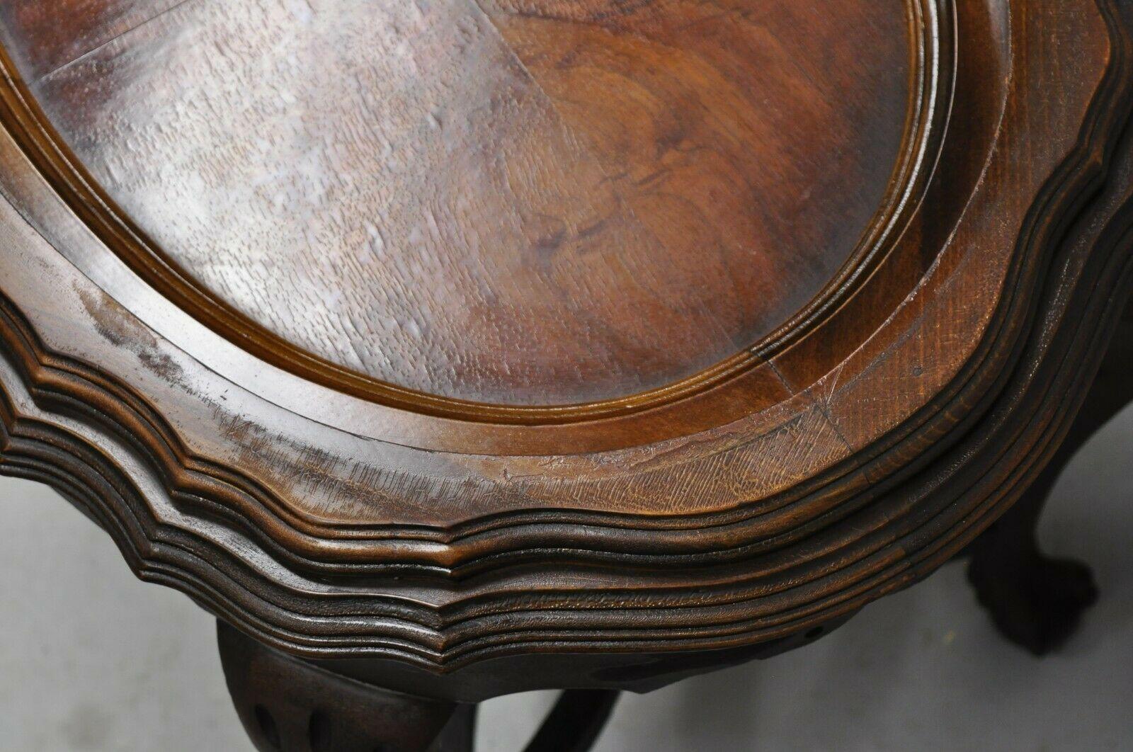 antique coffee table with removable glass top