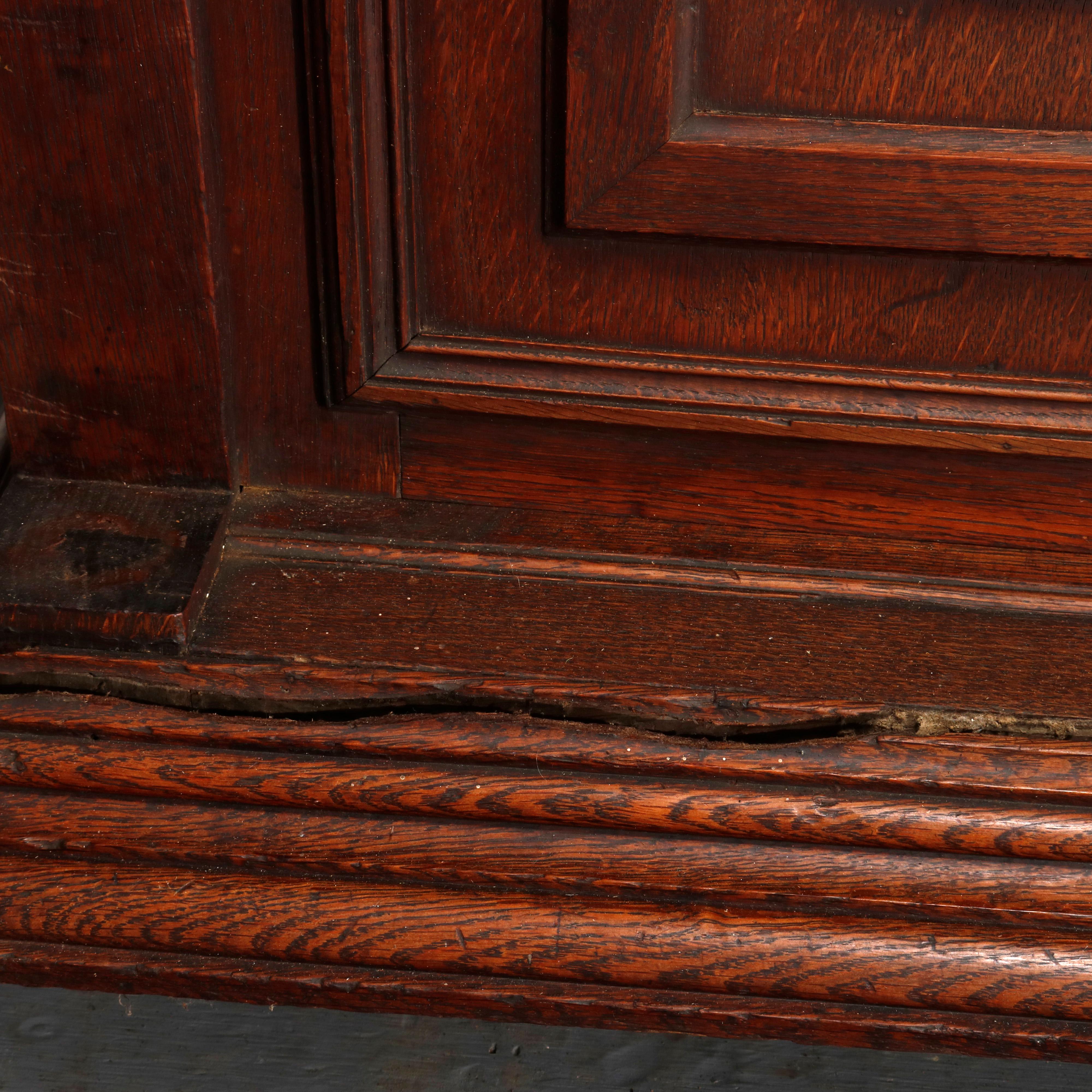 Antique French Renaissance Deeply Carved Walnut Hunt Cupboard, 19th Century For Sale 12