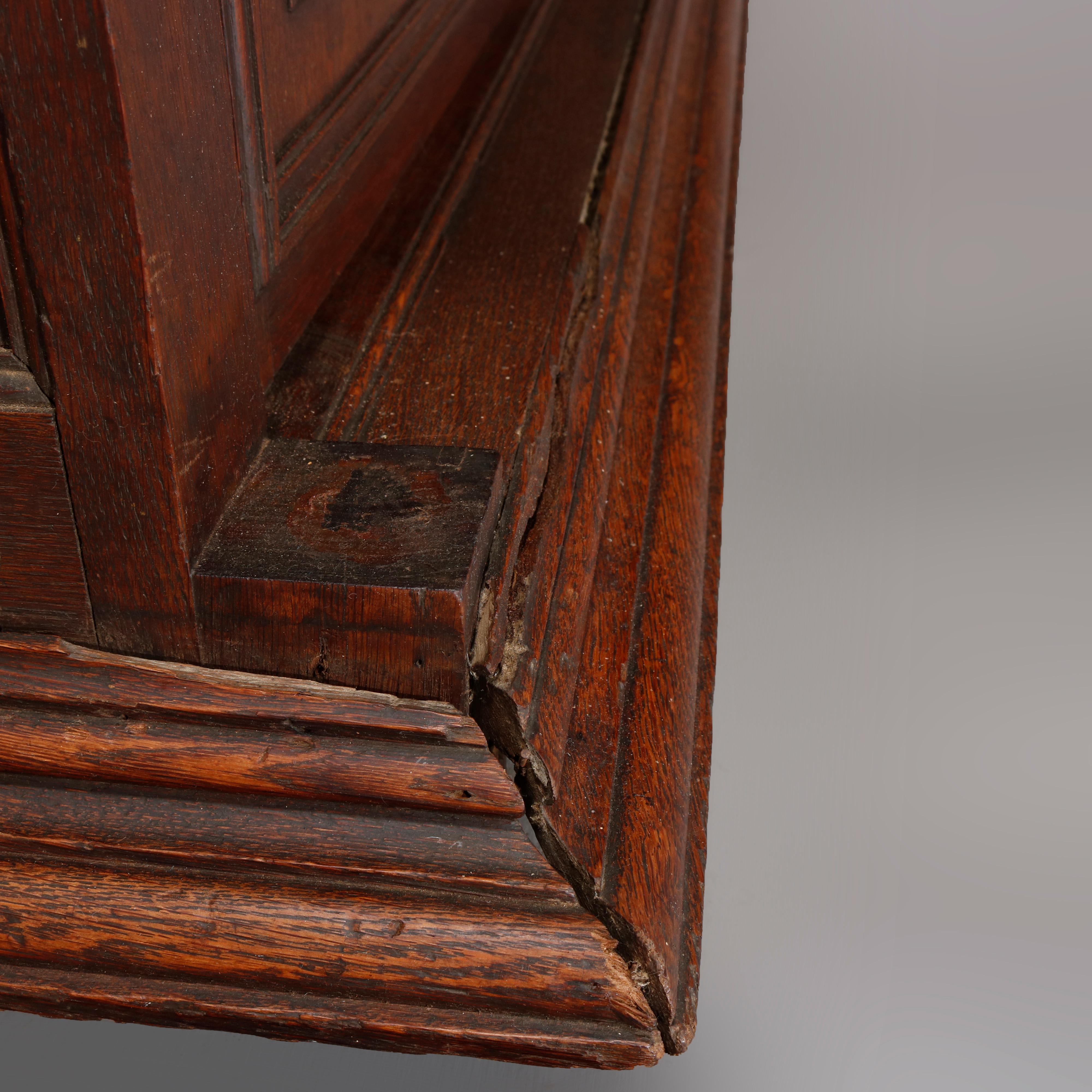 Antique French Renaissance Deeply Carved Walnut Hunt Cupboard, 19th Century For Sale 13