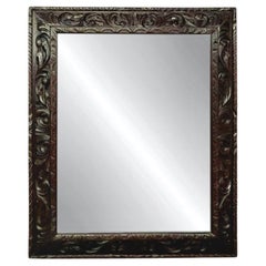 Antique French Renaissance Hand-Carved Wall Mirror