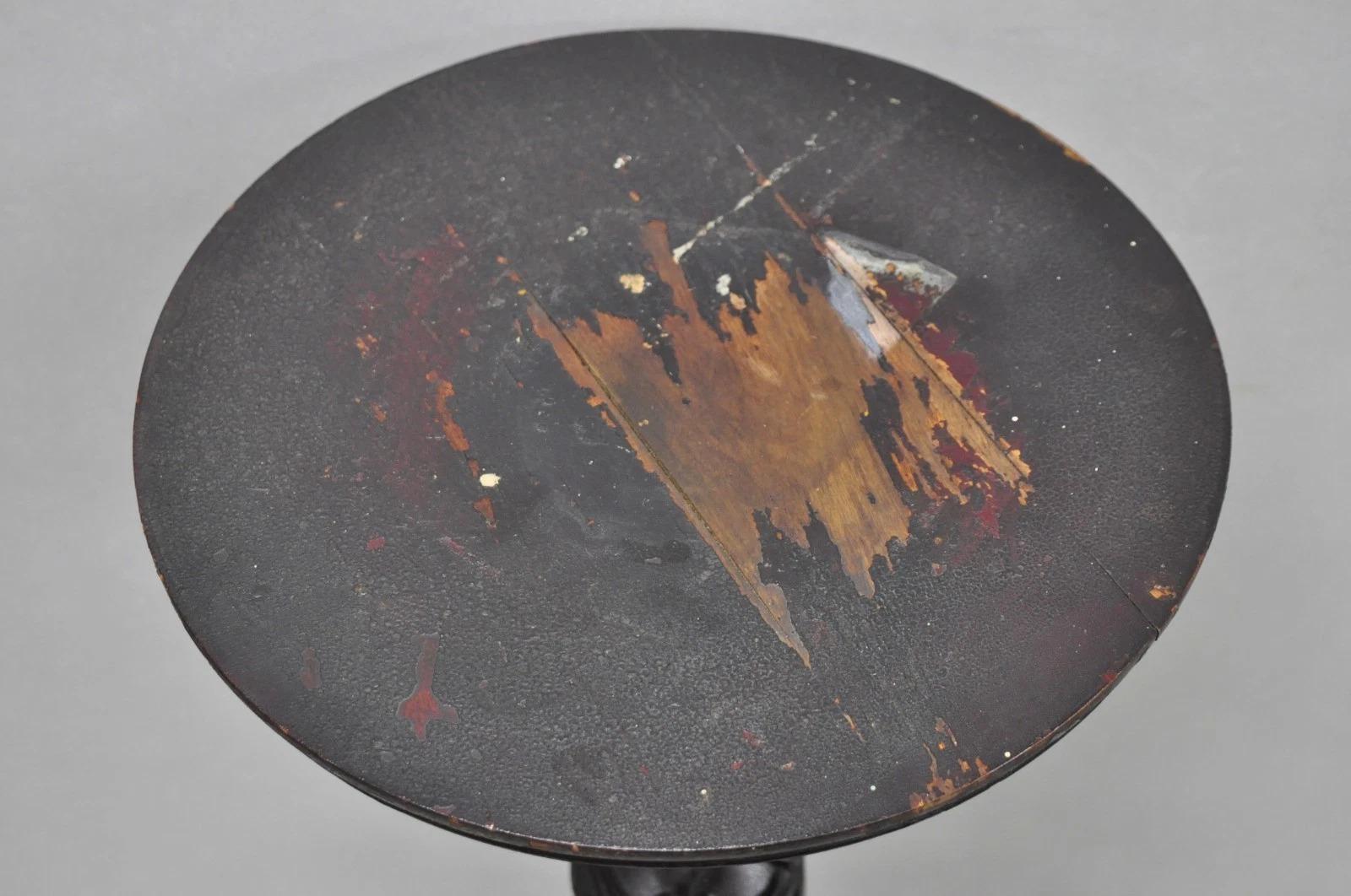 Antique French Renaissance Busto de Doncella Columna Caoba Pedestal Pie de Planta siglo XX en venta