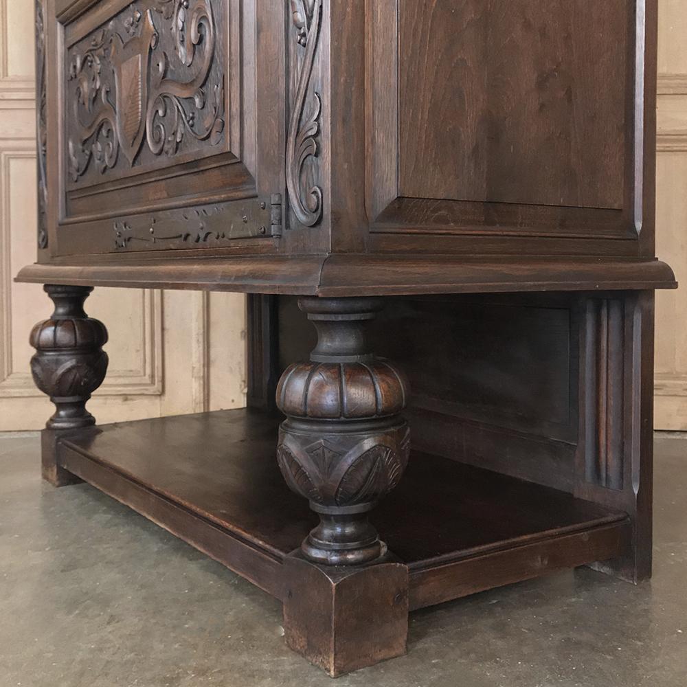 Antique French Renaissance Raised Cabinet 2