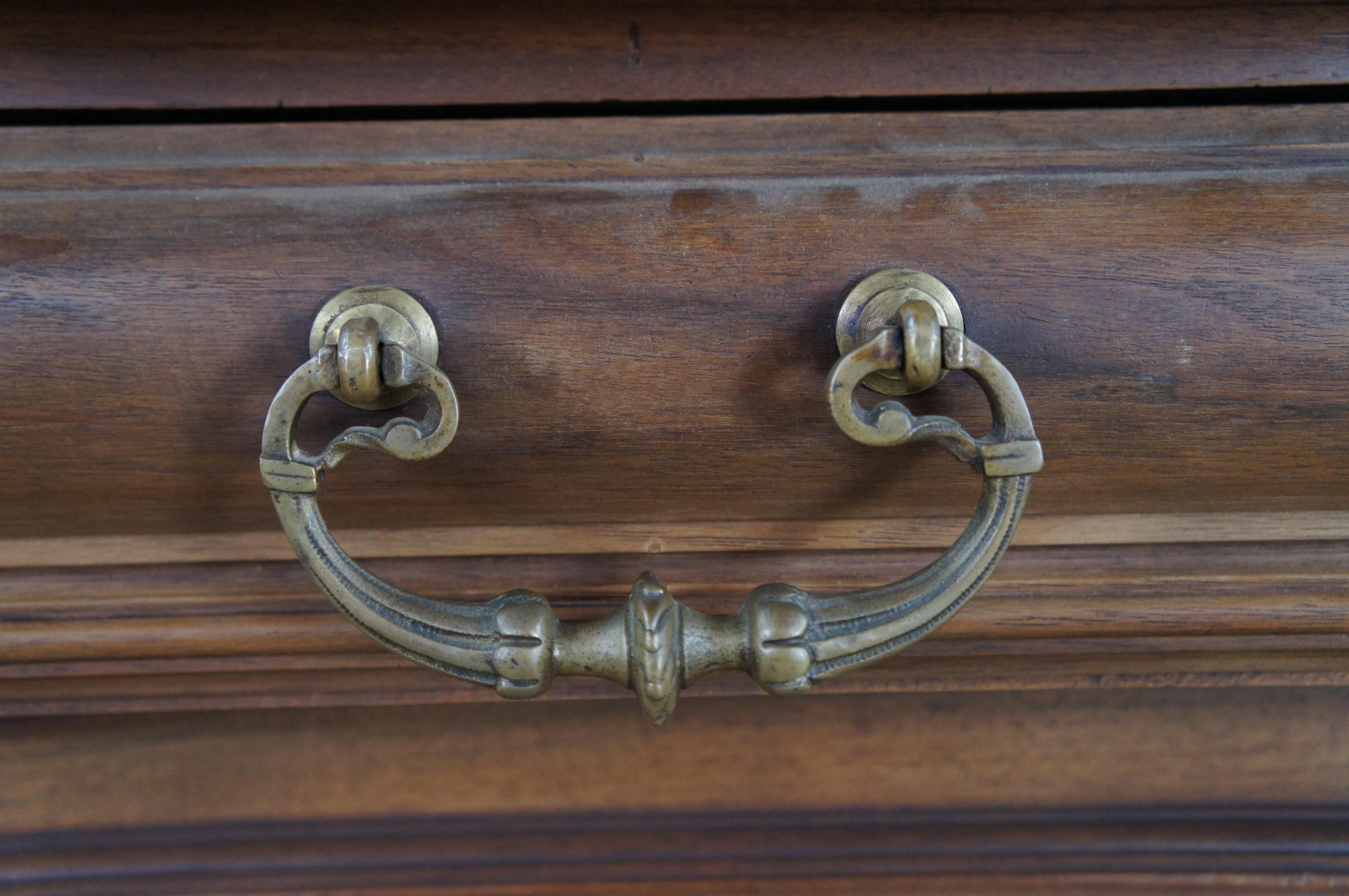 Antique French Renaissance Revival Walnut Buffet Cabinet Cupboard Hutch 94