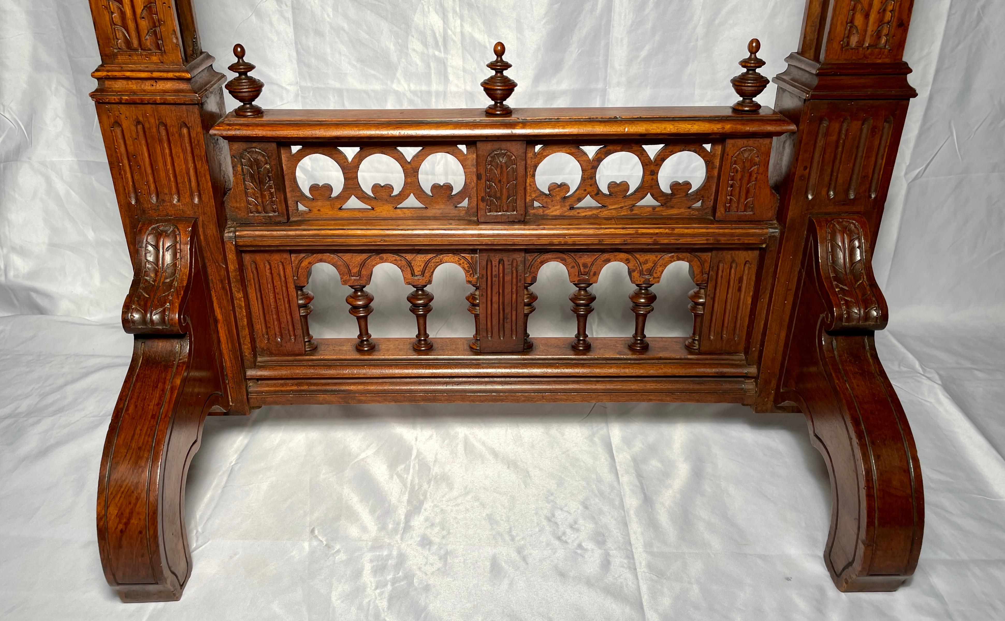 19th Century Antique French Renaissance Revival Walnut Table, circa 1890 For Sale