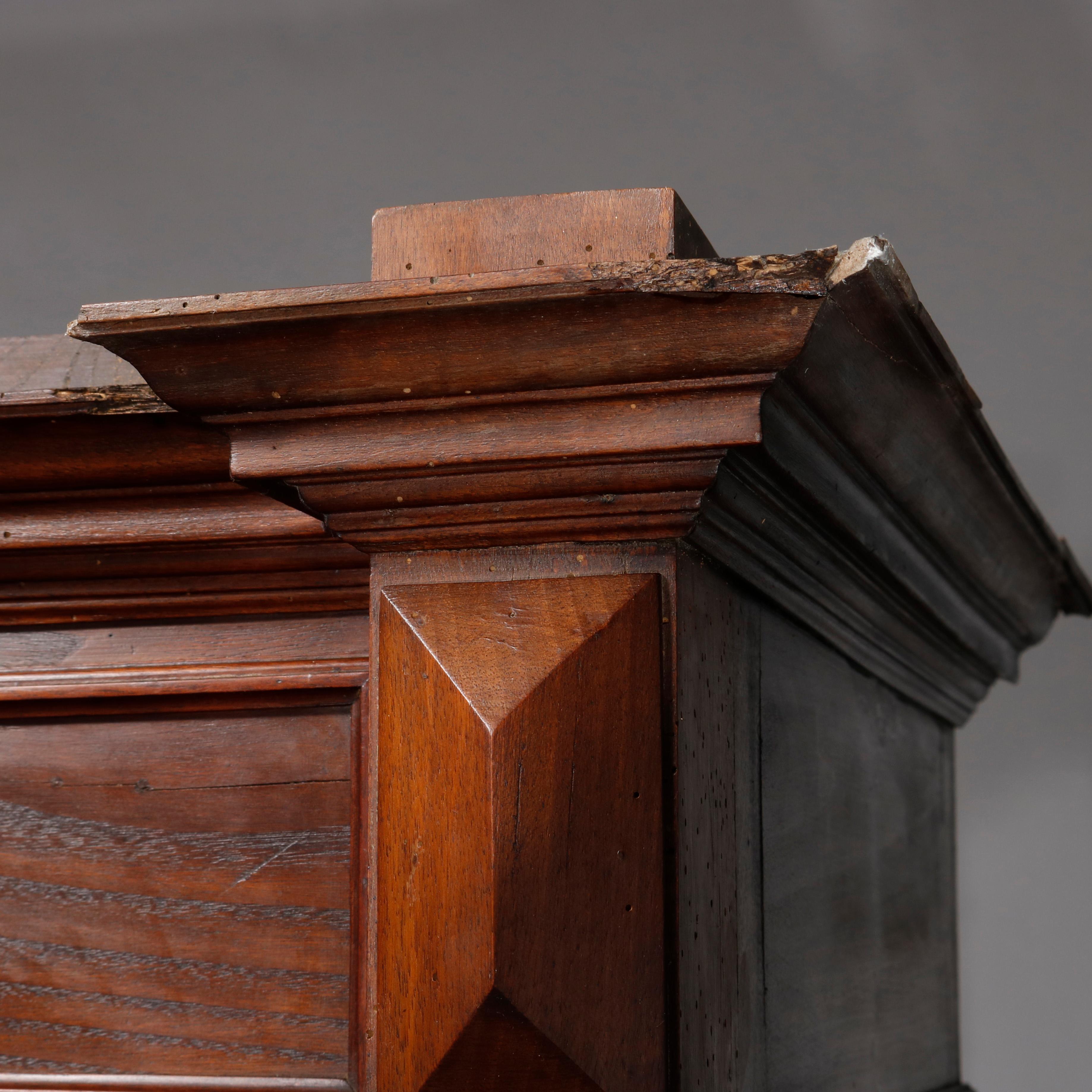 Antique French Renaissance Walnut Wardrobe with Barley Twist Columns, circa 1890 10