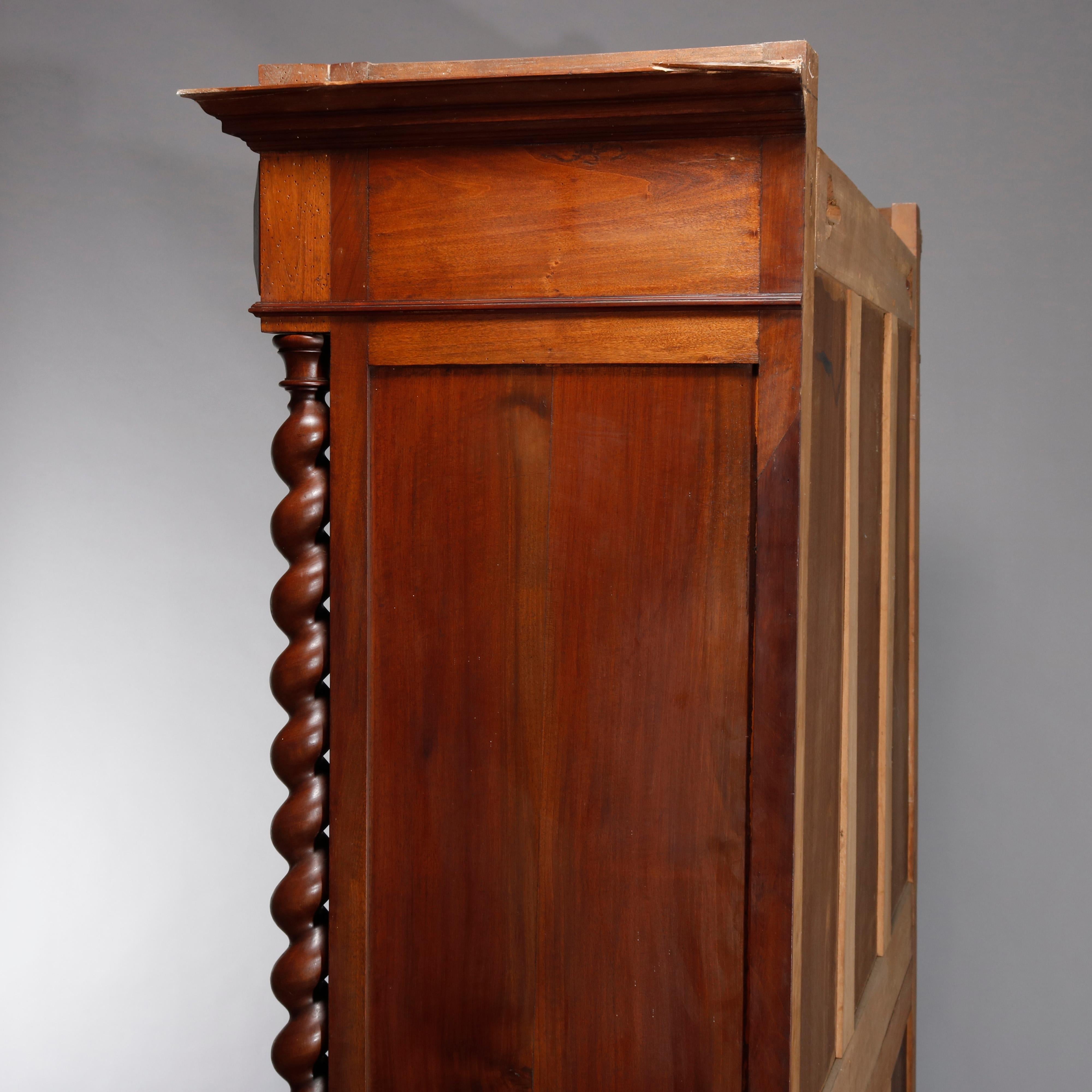 antique armoire with mirror