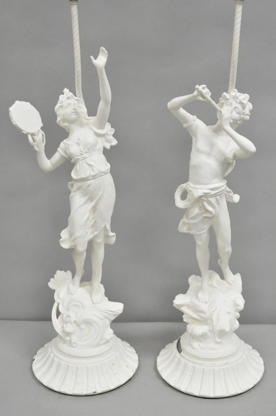 Inconnu Antique French Renaissance Lampes de table 