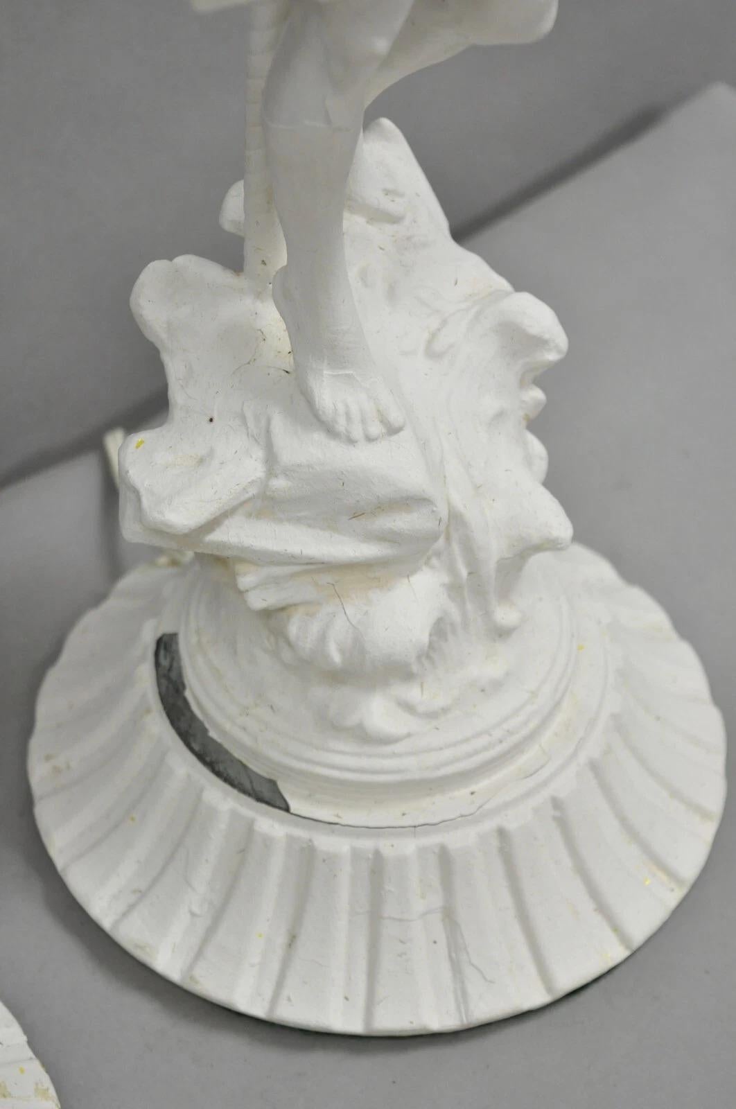 Antique French Renaissance Lampes de table 