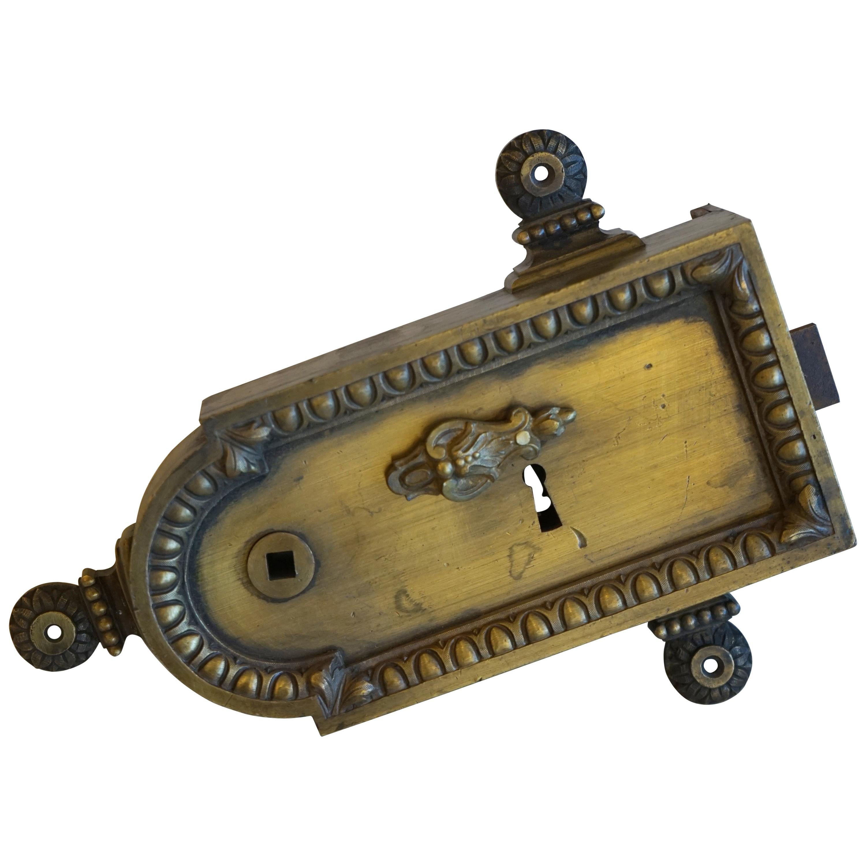 Antique French Rim Lock