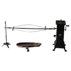 Antique French Roasting Jack and Attachments